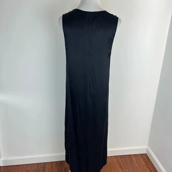 ❌ALI GOLDEN 100% Silk V Neck Midi Dress Size XS / S - Picture 3 of 7